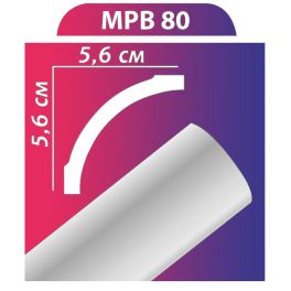 MPB80 stukkó,díszléc