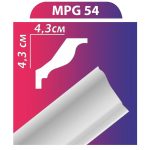 MPG54 stukkó,díszléc