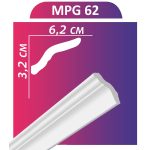 MPG62 stukkó,díszléc
