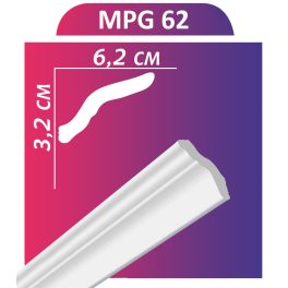 MPG62 stukkó,díszléc