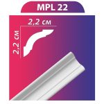 MPL22 stukkó,díszléc