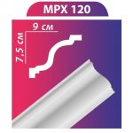 MPX120 stukkó,díszléc